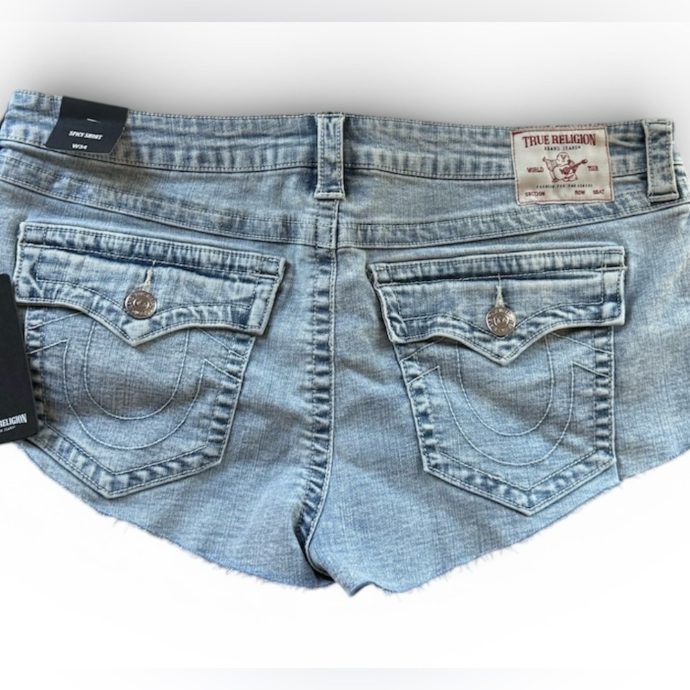 True Religion Jean Shorts NWT - Picture 3 of 6